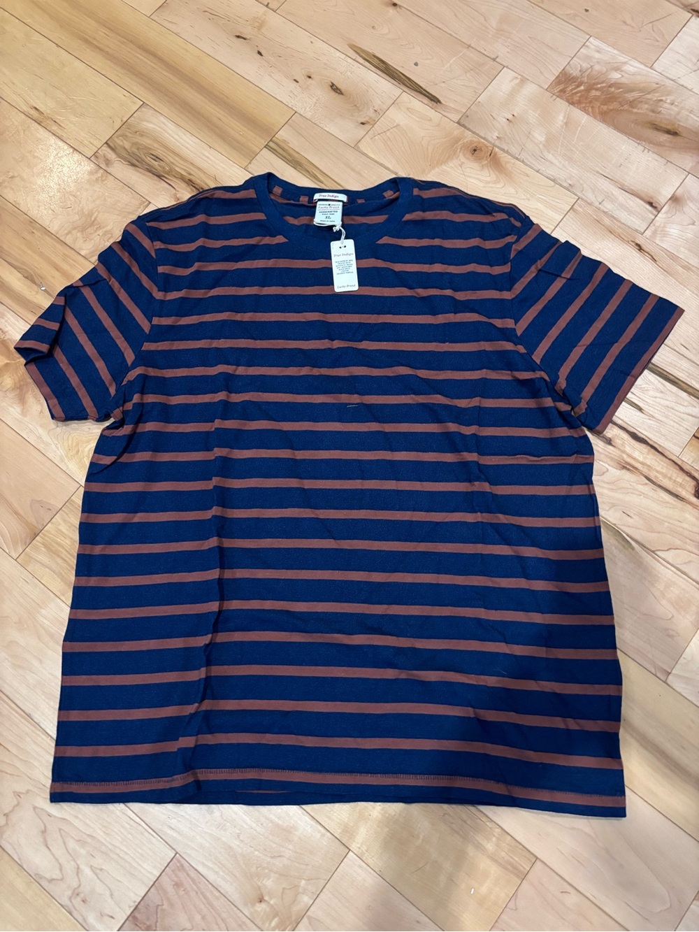 ✅Lucky Brand Striped Short-Sleeve Crewneck Tee